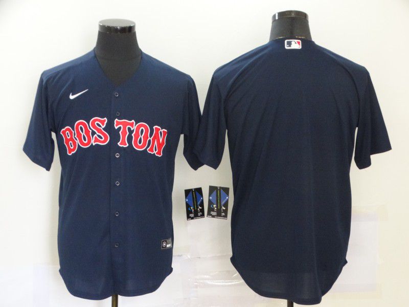 Men Boston Red Sox Blank Blue 2020 Game MLB Jerseys->tampa bay buccaneers->NFL Jersey